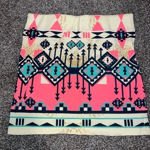 Tribal Print Skirt